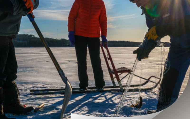 Talvikalastusretket Kainuun Järvillä